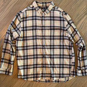 XL H&M Flannel | Tan, White, Black, & Neon | Never Worn